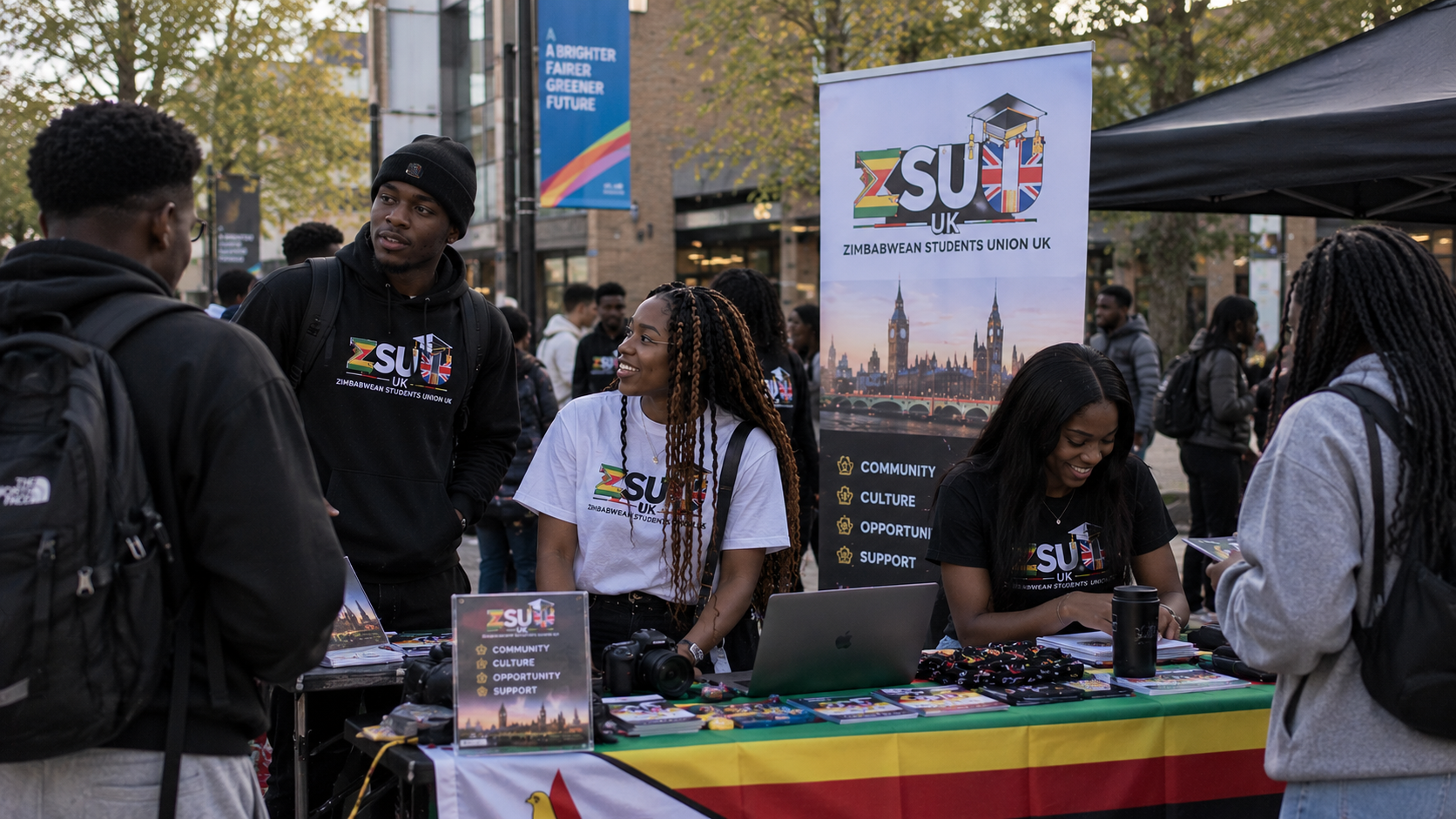 ZSU UK university campus stall