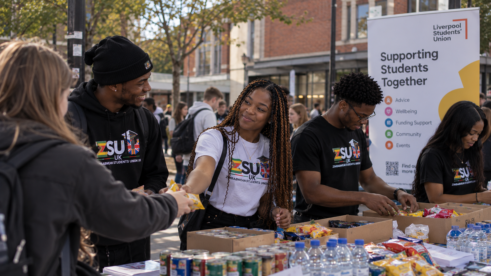 ZSU UK students supporting the community